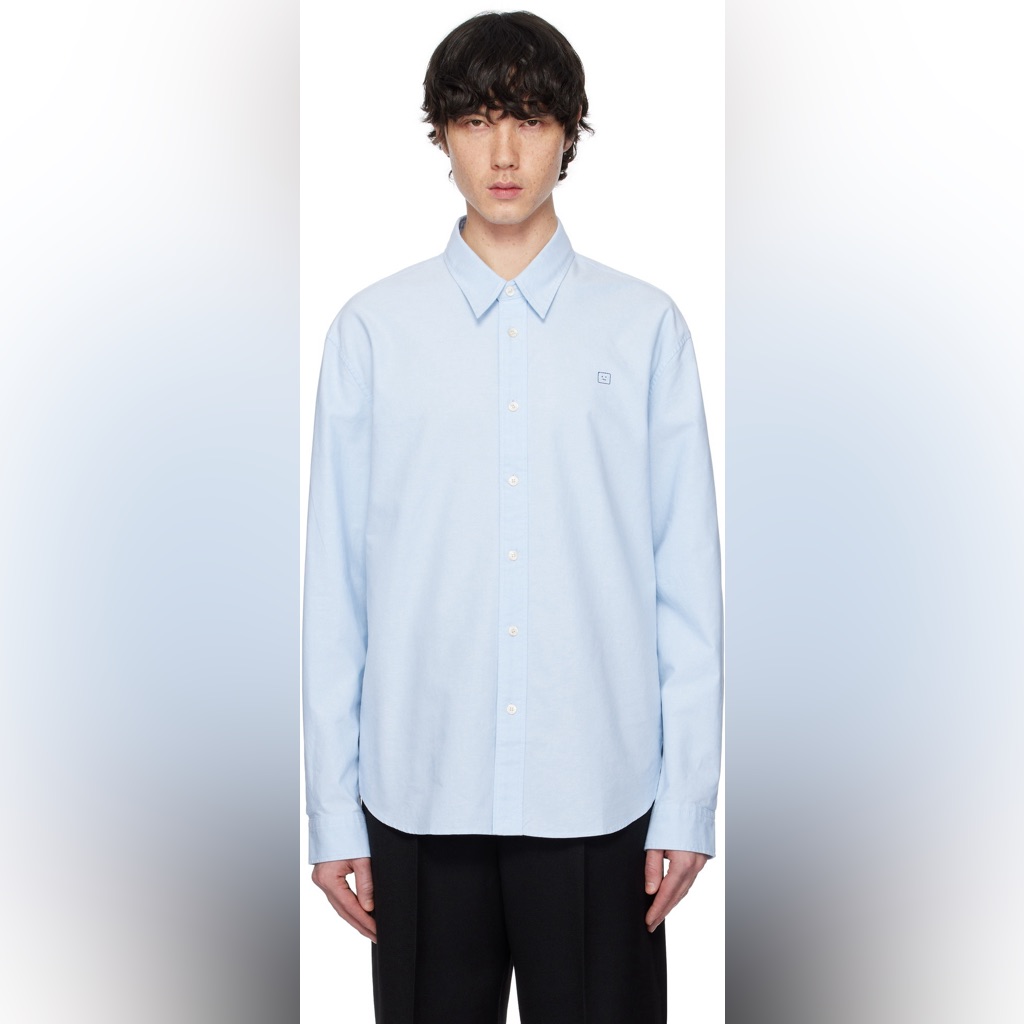 Acne Studios Acne Studios Blue Button-Up Shirt Size Small Unisex